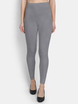 Suti - Women Cotton Ankle Length Leggings Slate Grey