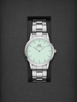 Daniel Wellington - Iconic Link Mint 32mm Green Dial Silver Watch for Women