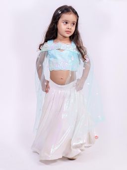 PiccoRicco - Elsa Lehenga with Choli & Cape (Set of 3)