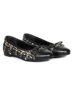 Saint G - Black Handcrafted Leather Ballerinas