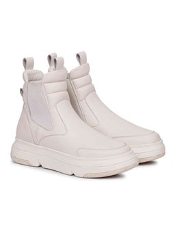 Saint G - Heather White Leather Sneakers