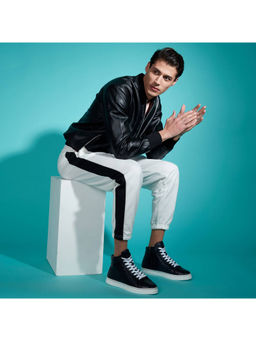 Saint G - Artemas Black Handcrafted Leather Sneakers