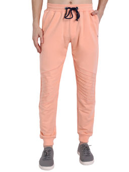 AM SWAN - Cotton Rich Lycra Joggers In Orange