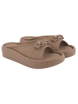 Shoetopia - Women Beige Platform Heels