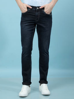 CRIMSOUNE CLUB - Men Blue Solid Jeans