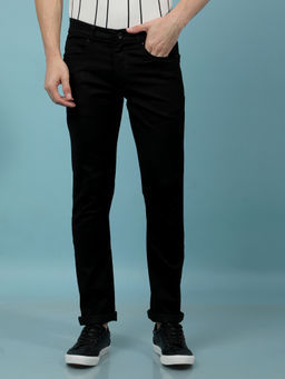 CRIMSOUNE CLUB - Men Black Solid Jeans