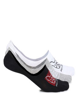 Jack & Jones - Pack Of 3 Logo Print Footies - Multi-Coloured (Pack of 3)