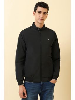 Allen Solly - Black Polyester Full Sleeves Jacket