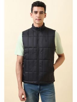 Allen Solly - Black Nylon Sleeveless Jacket