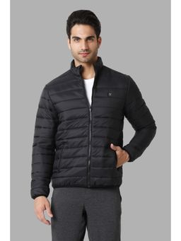Van Heusen - Black Nylon Full Sleeves Jacket