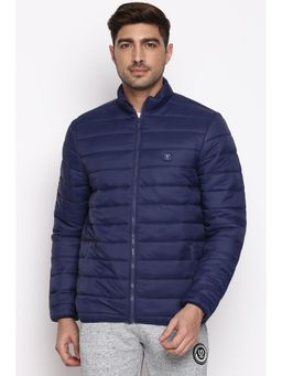 Van Heusen - Navy Blue Nylon Full Sleeves Jacket