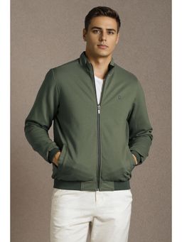 Louis Philippe - Green Rayon Blend Full Sleeves Reversible Jacket