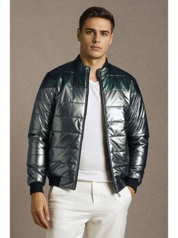 Louis Philippe - Blue Polyester Blend Full Sleeves Jacket