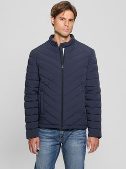 Guess - Blue Polyamide Full Sleeves Jacket