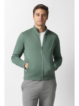 Van Heusen - Green Polyester Full Sleeves Jacket