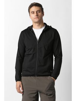 Van Heusen - Black Nylon Blended Full Sleeves Jacket