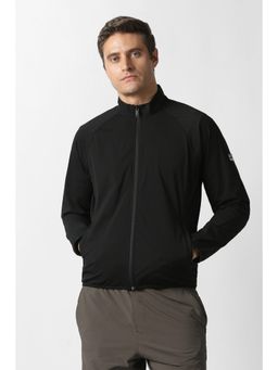 Van Heusen - Black Nylon Blended Full Sleeves Jacket