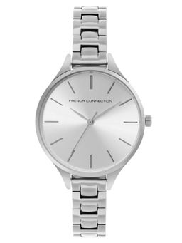 French Connection - Silver Analog Round Dial Ella Watch for Women FCS003A