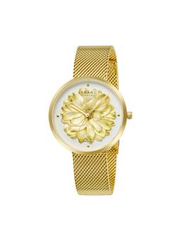 Strand by Obaku - Blossom Gold Analog White Dial Womens Watch - S700LHGWMG-DF_A (M)