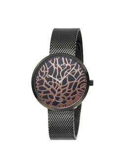 Strand by Obaku - Tangle Charcoal Analog Dial Womens Watch - Black - S700LXBBMB-DTG_A (M)