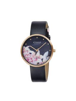 Strand by Obaku - Kendall Night Analog MOP Dial Womens Watch - Black - S700LXVBRB-DK_A (M)
