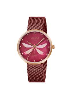 Strand by Obaku - Dragonfly Analog Burgundy Dial Womens Watch - Red - S700LXVDMD-DDP_A (M)