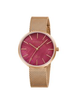 Strand by Obaku - Sunset Analog Burgundy Dial Womens Watch - Red - S700LXVDMV_A (M)