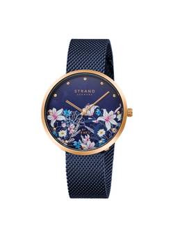 Strand by Obaku - Flowerpower Analog Blue Dial Womens Watch - S700LXVLML-DF_A (M)