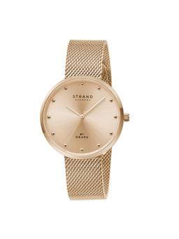 Strand by Obaku - Calista Roses Analog Pink Dial Womens Watch - Gold - S700LXVVMV-DC_A (M)