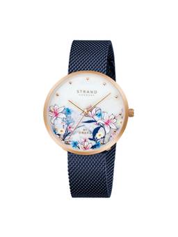 Strand by Obaku - Flowerpower Analog Silver Dial Womens Watch - S700LXVWML-DF_A (M)