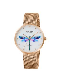 Strand by Obaku - Dragonfly Analog Silver Dial Womens Watch - S700LXVWMV-DD_A (M)
