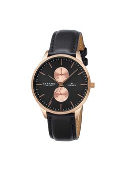 Strand by Obaku - Seychelles Night stripe Chronograph Mens Watch - Black - S703GMVBVB-DS_A (M)