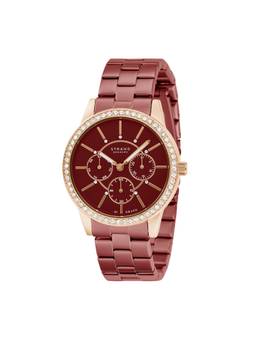 Strand by Obaku - Lana Multifunction Burgundy Dial Womens Watch - Red - S707LMVDSD_A (M)