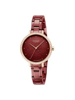 Strand by Obaku - Pacifica Analog Burgundy Dial Womens Watch - Red - S712LXVDSD_A (M)