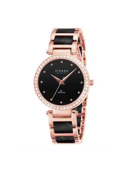 Strand by Obaku - Belle Mare Analog MOP Dial Womens Watch - Black - S713LXVBSB_A (M)