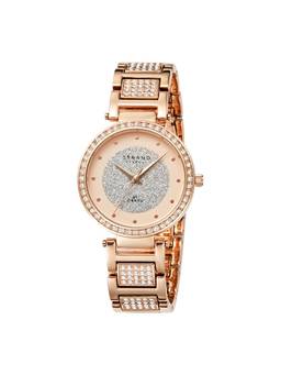 Strand by Obaku - Brooke Rosette Analog Dial Womens Watch - Rose Gold - S713LXVVSV-DB_A (M)