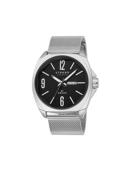 Strand by Obaku - Douglas Onyx Analog Tonneau Dial Mens Watch - Black - S722GDCBMC_A (M)