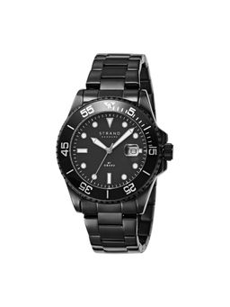 Strand by Obaku - Bondi Dark Analog Black Dial Mens Watch - S727GDBBSB_A (M)