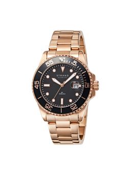 Strand by Obaku - Bondi Merlot Analog Black Dial Mens Watch - S727GDVBSV_A (M)