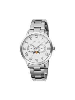 Strand by Obaku - Moon Brace Analog White Dial Mens Watch - S728GMCISC_A (M)