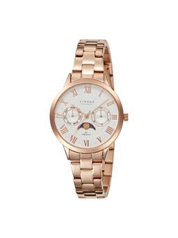 Strand by Obaku - Moon Mini Fuchsia Analog Dial Womens Watch - Silver - S728LMVISV_A (M)