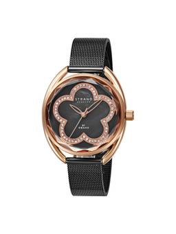 Strand by Obaku - Rose Night Analog Black Oval Dial Womens Watch - S734LXVBMB_A (M)