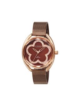 Strand by Obaku - Rose Walnut Analog Brown Oval Dial Womens Watch - S734LXVNMN_A (M)