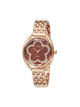 Strand by Obaku - Rose Coffee Analog MOP Oval Dial Womens Watch - Brown - S734LXVNSV_A (M)