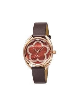 Strand by Obaku - Rose Hazel Analog MOP Oval Dial Womens Watch - Red - S734LXVNVN_A (M)