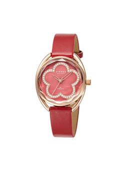 Strand by Obaku - Rose Deep Analog MOP Oval Dial Womens Watch - Red - S734LXVRVR_A (M)