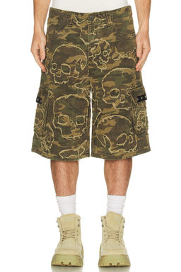 Affliction - Skull Camo Shorts