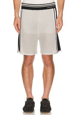 Casablanca - Metallic Mesh Stripe Shorts