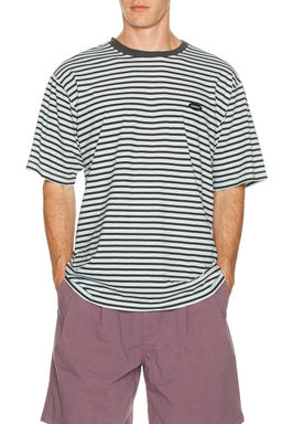 KAPPY DESIGN - Indigo Stripe Half Tee