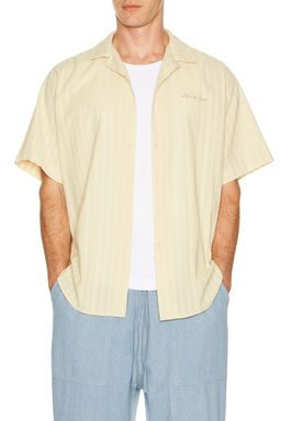 KAPPY DESIGN - Jacquard Open Collar Shirt